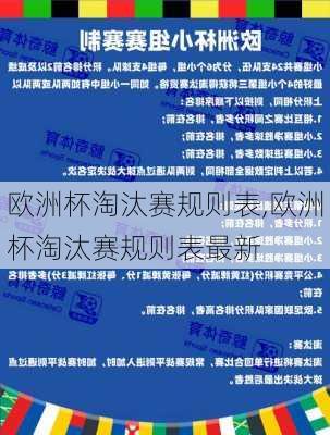 欧洲杯淘汰赛规则表,欧洲杯淘汰赛规则表最新