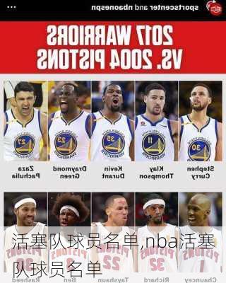 活塞队球员名单,nba活塞队球员名单