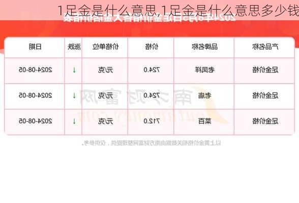 1足金是什么意思,1足金是什么意思多少钱