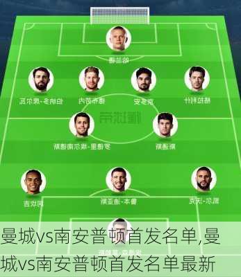 曼城vs南安普顿首发名单,曼城vs南安普顿首发名单最新