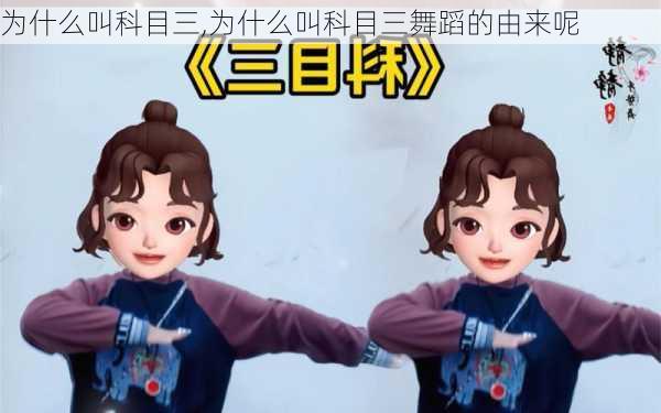 为什么叫科目三,为什么叫科目三舞蹈的由来呢