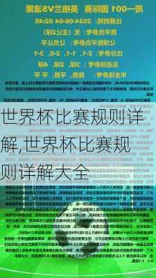世界杯比赛规则详解,世界杯比赛规则详解大全