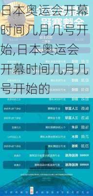 日本奥运会开幕时间几月几号开始,日本奥运会开幕时间几月几号开始的