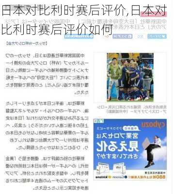 日本对比利时赛后评价,日本对比利时赛后评价如何