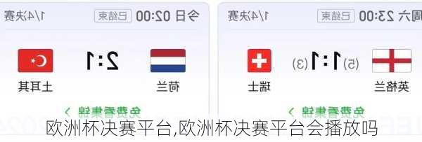 欧洲杯决赛平台,欧洲杯决赛平台会播放吗