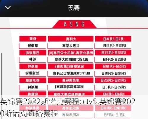 英锦赛2022斯诺克赛程cctv5,英锦赛2020斯诺克直播赛程