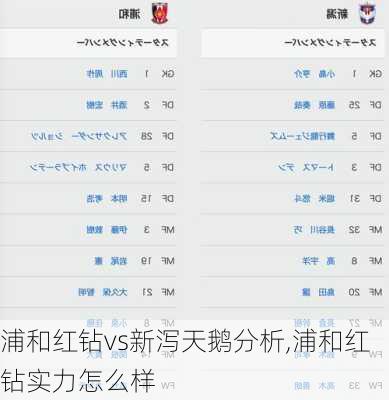 浦和红钻vs新泻天鹅分析,浦和红钻实力怎么样