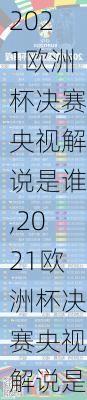 2021欧洲杯决赛央视解说是谁,2021欧洲杯决赛央视解说是谁啊