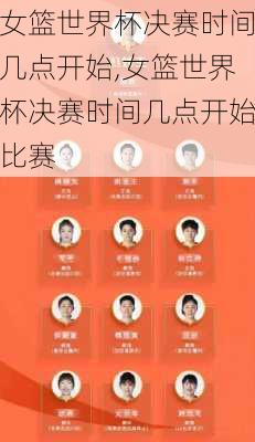 女篮世界杯决赛时间几点开始,女篮世界杯决赛时间几点开始比赛