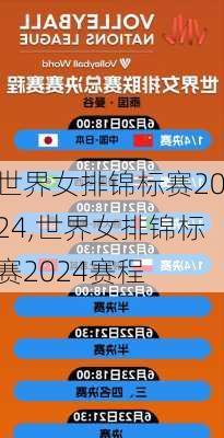 世界女排锦标赛2024,世界女排锦标赛2024赛程