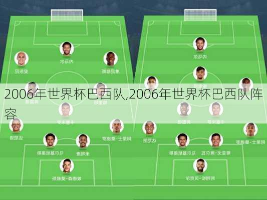 2006年世界杯巴西队,2006年世界杯巴西队阵容