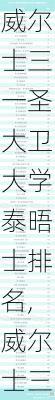 威尔士三一圣大卫大学泰晤士排名,威尔士三一圣大卫大学世界排名qs