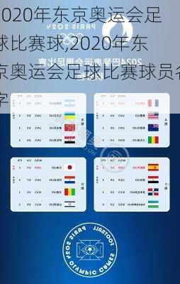 2020年东京奥运会足球比赛球,2020年东京奥运会足球比赛球员名字