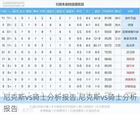 尼克斯vs骑士分析报告,尼克斯vs骑士分析报告