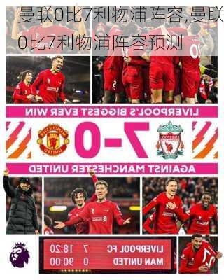 曼联0比7利物浦阵容,曼联0比7利物浦阵容预测
