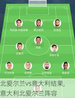 北爱尔兰vs意大利结果,意大利北爱尔兰阵容