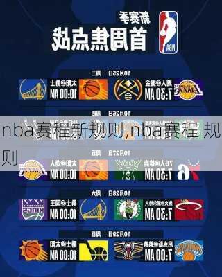 nba赛程新规则,nba赛程 规则