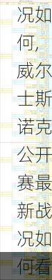 威尔士斯诺克公开赛最新战况如何,威尔士斯诺克公开赛最新战况如何看