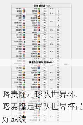 喀麦隆足球队世界杯,喀麦隆足球队世界杯最好成绩