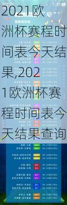 2021欧洲杯赛程时间表今天结果,2021欧洲杯赛程时间表今天结果查询