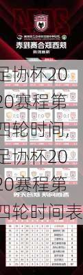 足协杯2020赛程第四轮时间,足协杯2020赛程第四轮时间表