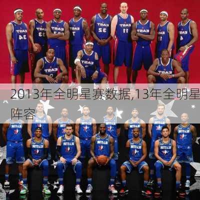 2013年全明星赛数据,13年全明星阵容