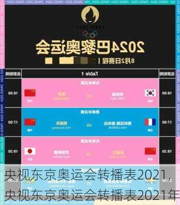 央视东京奥运会转播表2021,央视东京奥运会转播表2021年