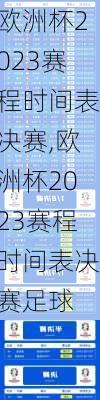 欧洲杯2023赛程时间表决赛,欧洲杯2023赛程时间表决赛足球