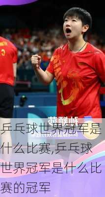 乒乓球世界冠军是什么比赛,乒乓球世界冠军是什么比赛的冠军
