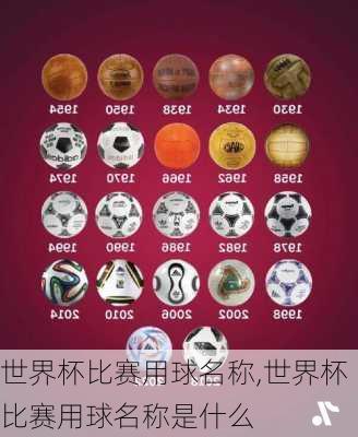 世界杯比赛用球名称,世界杯比赛用球名称是什么