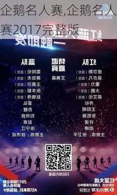 企鹅名人赛,企鹅名人赛2017完整版