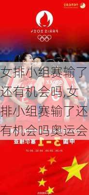 女排小组赛输了还有机会吗,女排小组赛输了还有机会吗奥运会