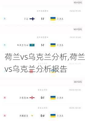 荷兰vs乌克兰分析,荷兰vs乌克兰分析报告