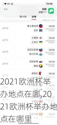 2021欧洲杯举办地点在哪,2021欧洲杯举办地点在哪里