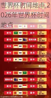 世界杯时间地点,2026年世界杯时间地点