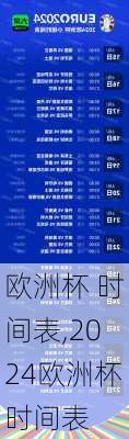 欧洲杯 时间表,2024欧洲杯时间表