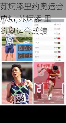 苏炳添里约奥运会成绩,苏炳添 里约奥运会成绩