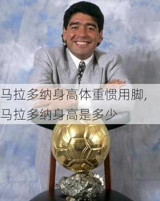 马拉多纳身高体重惯用脚,马拉多纳身高是多少