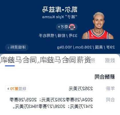 库兹马合同,库兹马合同薪资