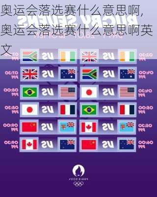 奥运会落选赛什么意思啊,奥运会落选赛什么意思啊英文