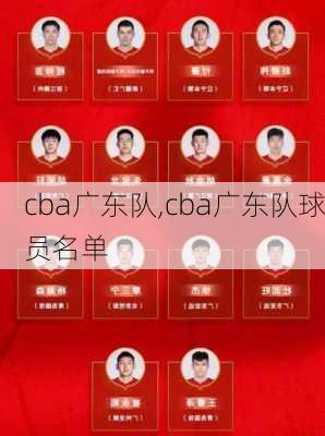 cba广东队,cba广东队球员名单
