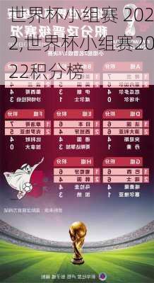 世界杯小组赛 2022,世界杯小组赛2022积分榜