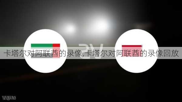卡塔尔对阿联酋的录像,卡塔尔对阿联酋的录像回放
