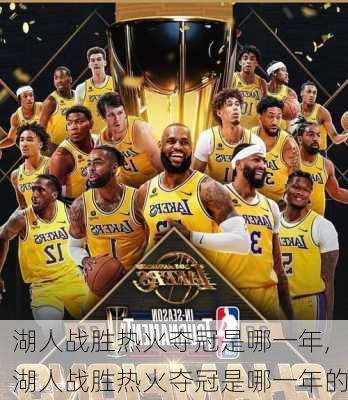 湖人战胜热火夺冠是哪一年,湖人战胜热火夺冠是哪一年的