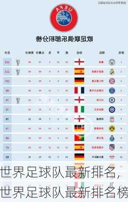 世界足球队最新排名,世界足球队最新排名榜