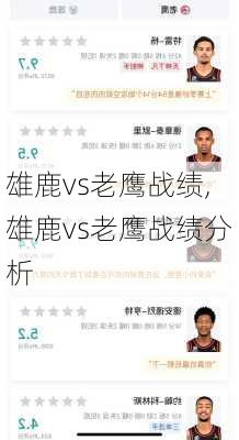 雄鹿vs老鹰战绩,雄鹿vs老鹰战绩分析