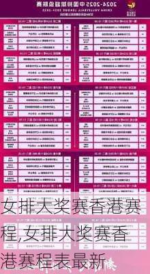 女排大奖赛香港赛程,女排大奖赛香港赛程表最新