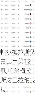 帕尔梅拉斯队史巴甲第12冠,帕尔梅拉斯对巴拉纳竞技