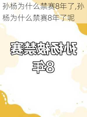 孙杨为什么禁赛8年了,孙杨为什么禁赛8年了呢