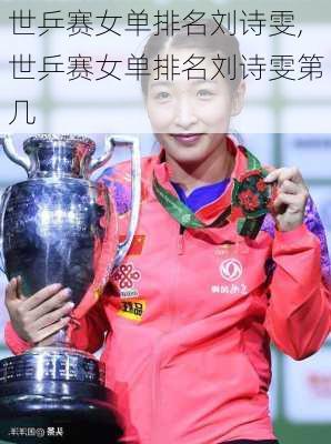 世乒赛女单排名刘诗雯,世乒赛女单排名刘诗雯第几